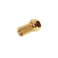 F-Stecker 7,2mm, vergoldet, Good Connections® (S-AD120G)