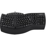 Perixx PERIBOARD-512 UK, Ergonomische USB-Tastatur, schwarz (PERIBOARD-512 UK (black))