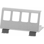 LogiLink MP0074 - Hutschienenhalter für 4 Keystone Module Edelstahl (MP0074)