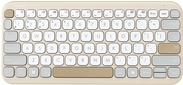 ASUS Marshmallow-Tastatur KW100 Oat Milk - Wireless, QWERTZ-Layout, 84 Tasten (90XB0880-BKB190)