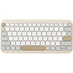 ASUS Marshmallow-Tastatur KW100 Oat Milk - Wireless, QWERTZ-Layout, 84 Tasten (90XB0880-BKB190)