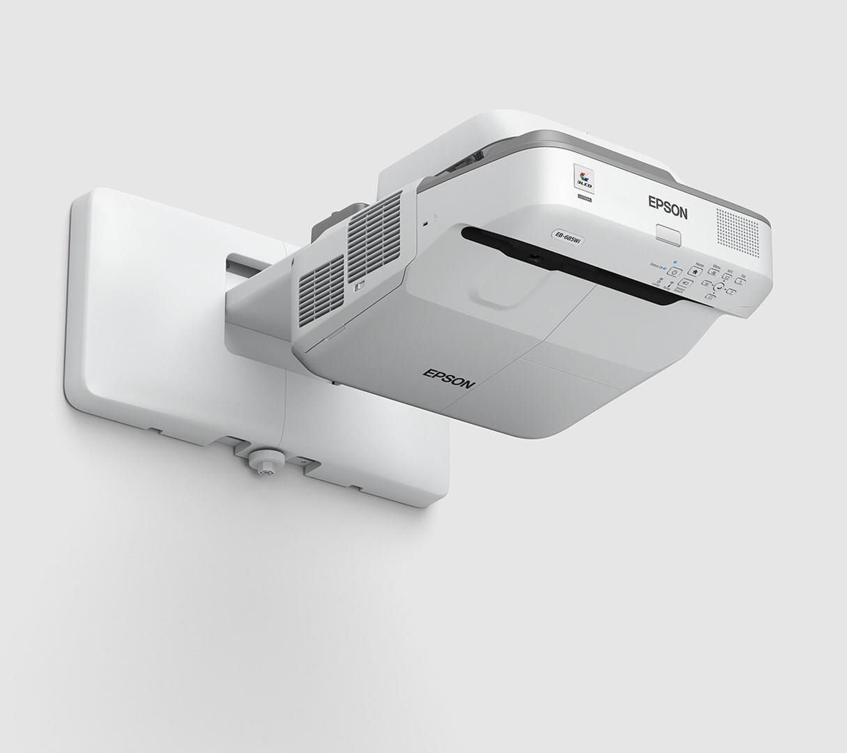 Epson EB-685W Ultrakurzdistanzprojektor 3LCD WXGA 3500 Lumen Grau, Weiß
