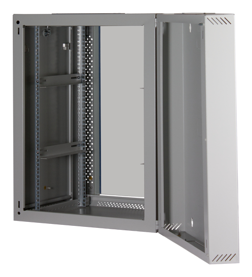 Rockstable RS19-6615W 19" Wandschrank 15HE Glastür Weiß