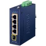 Planet Industrial 4-Port PoE+ 1-Port SFP IGS-514PT - 4-Port (IGS-514PT)