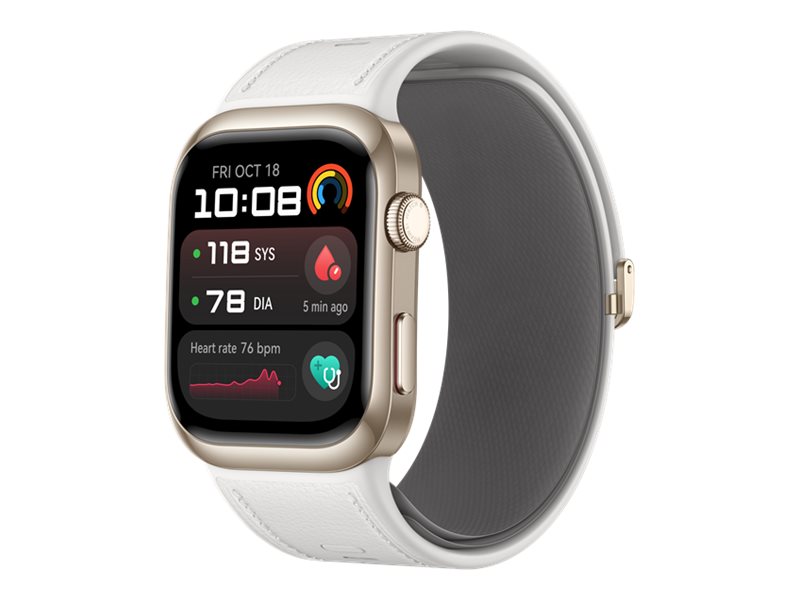 Huawei Watch D2 1,82" AMOLED Smartwatch Aluminium Bluetooth NFC Gold, Weiß