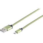 S-Conn 14-50115 USB Kabel 0,9 m USB 2.0 USB A Micro-USB B Grün (14-50115)