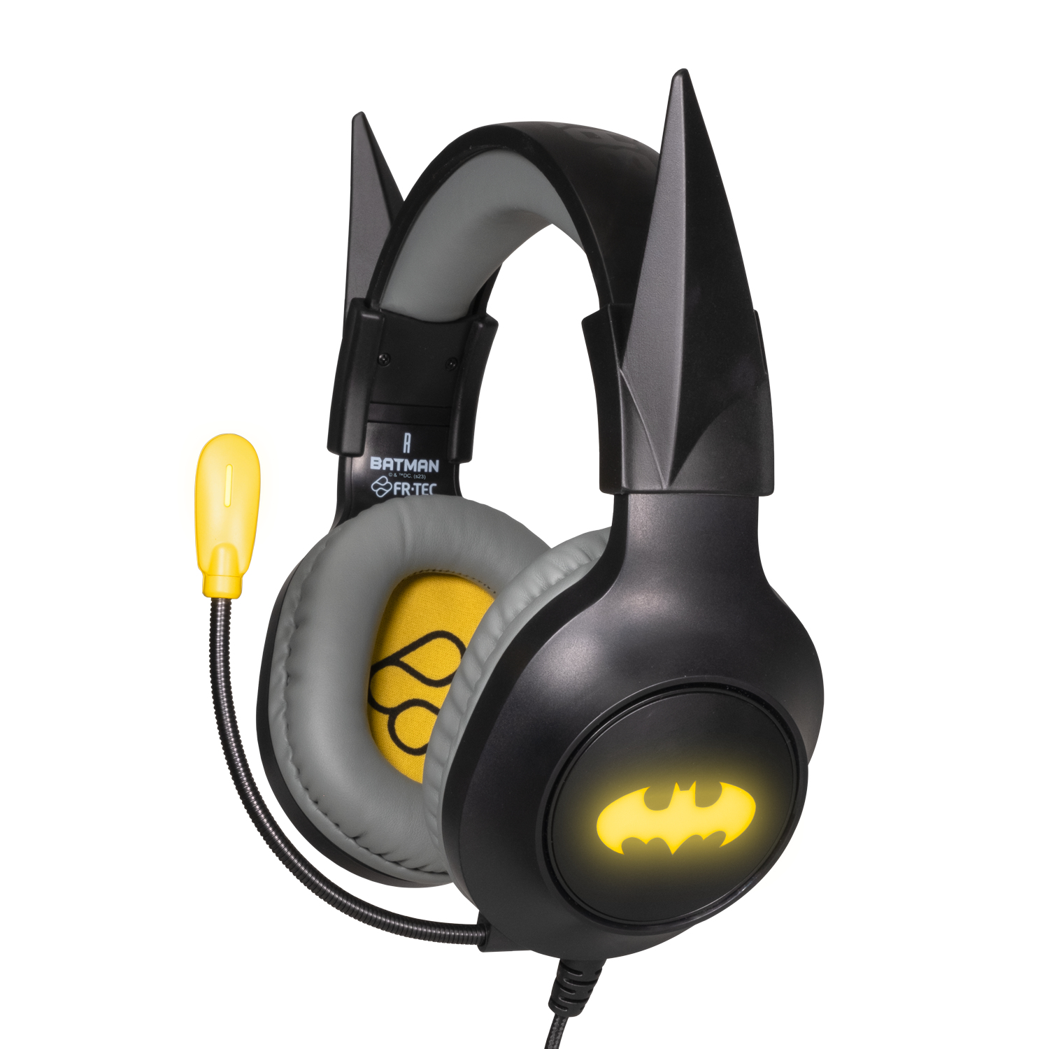 Blade BATHEAD Gaming Headset DC Batman mit LED Licht Schwarz, Gelb