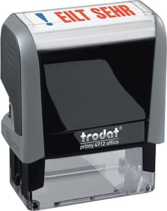 trodat Textstempelautomat Office Printy 4.0 4912 "EILT SEHR" Abdruckgröße: 42 x 12 mm, selbstfärbend (81848)