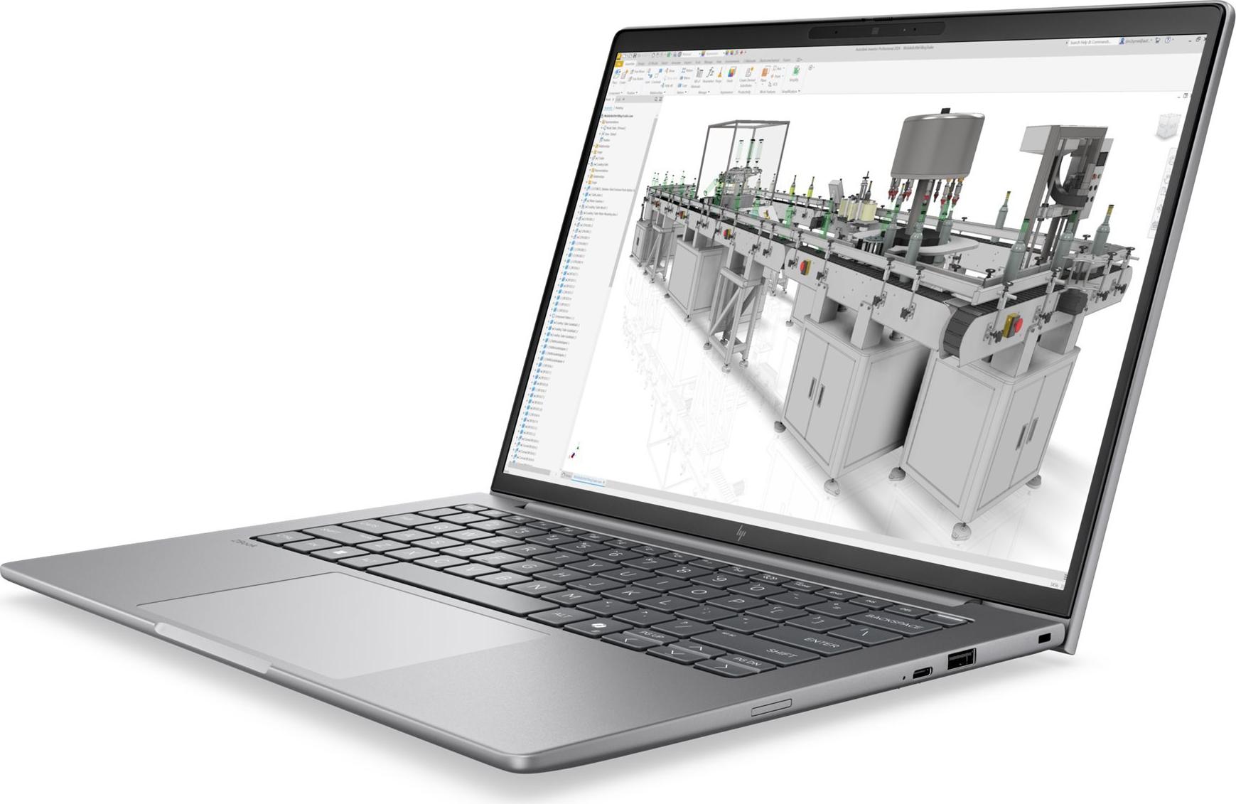 HP ZBook 8 G2i 14" Intel Core Ultra 7 356H 32 GB RAM 1 TB SSD Meteor Silber Aluminium