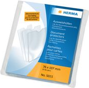 HERMA Ausweishülle, PP, 1-fach, 0,14 mm, Format: 110 x 155mm dokumentenecht, transparent, reißfest, Griffaussparung für - 1 Stück (1332)