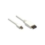 MANHATTAN Mini-DisplayPort Monitorkabel Mini-DisplayPort Stecker auf DisplayPort-Stecker, 2 m, weiß (324748)