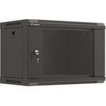 Lanberg 19" 6U 540x350 Wandgehäuse Glastür FlatPack sw (WF03-5306-10B)