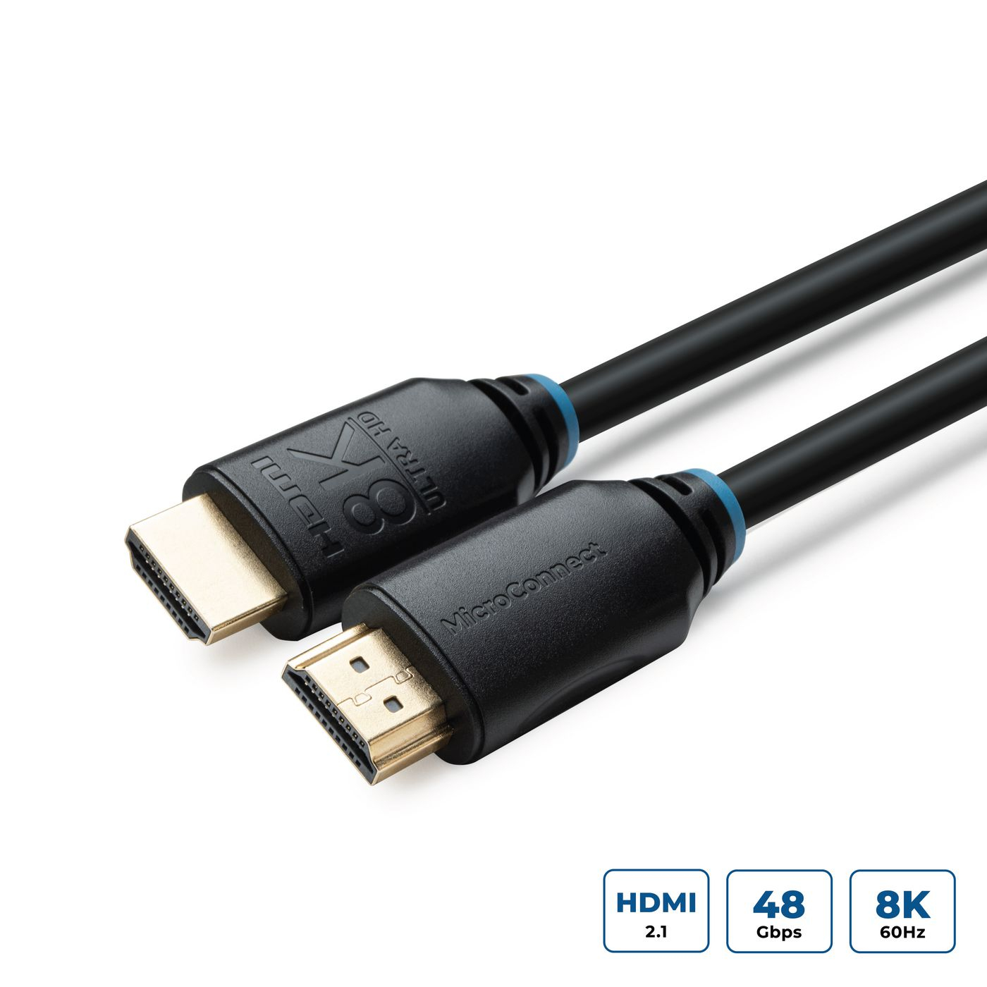 MicroConnect MC-HDM19191V2.1 HDMI 2.1 Kabel 1 m Schwarz