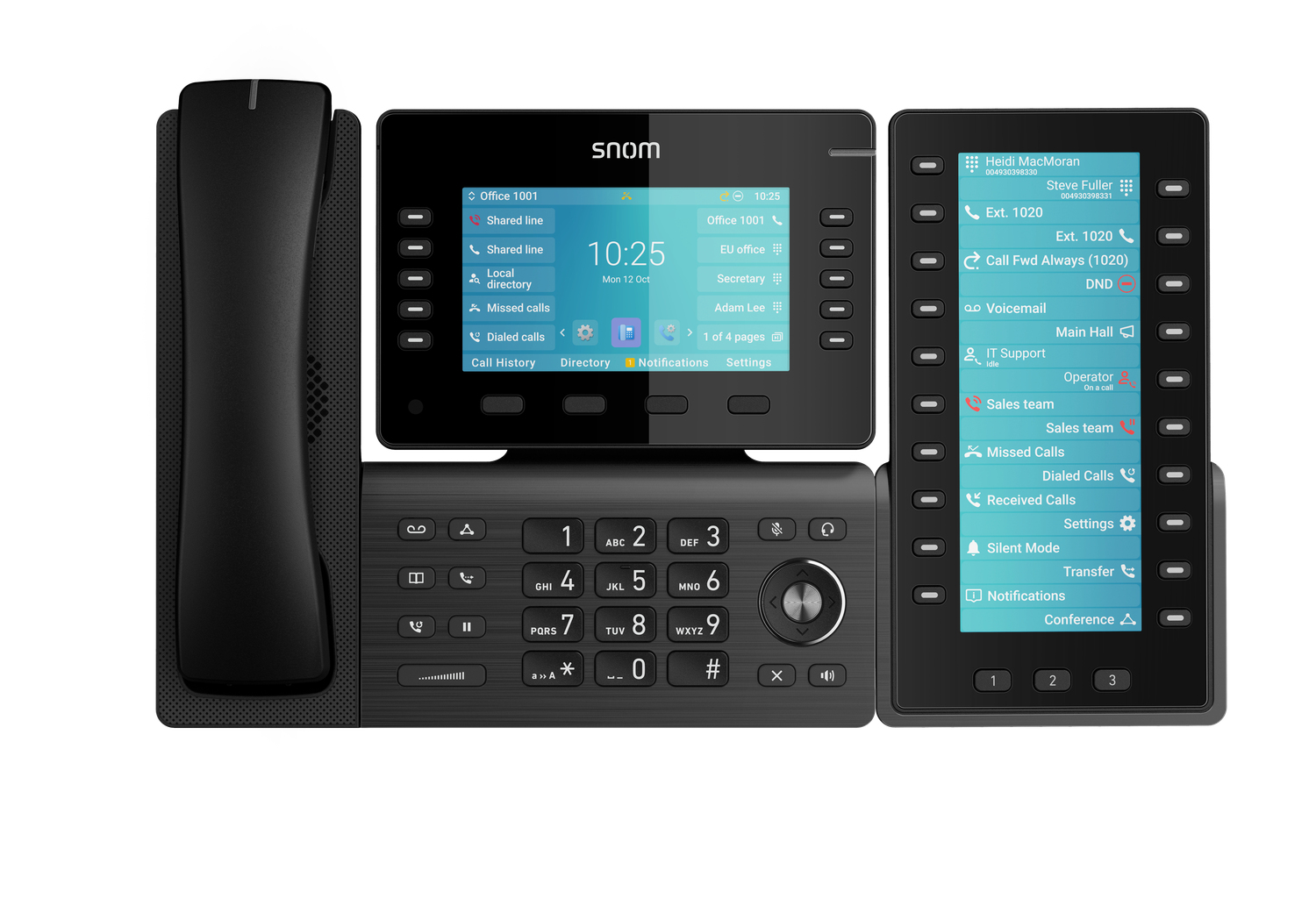 Snom D8C Tastenerweiterung USB für D865, D862 und D815W Gun Metal Black
