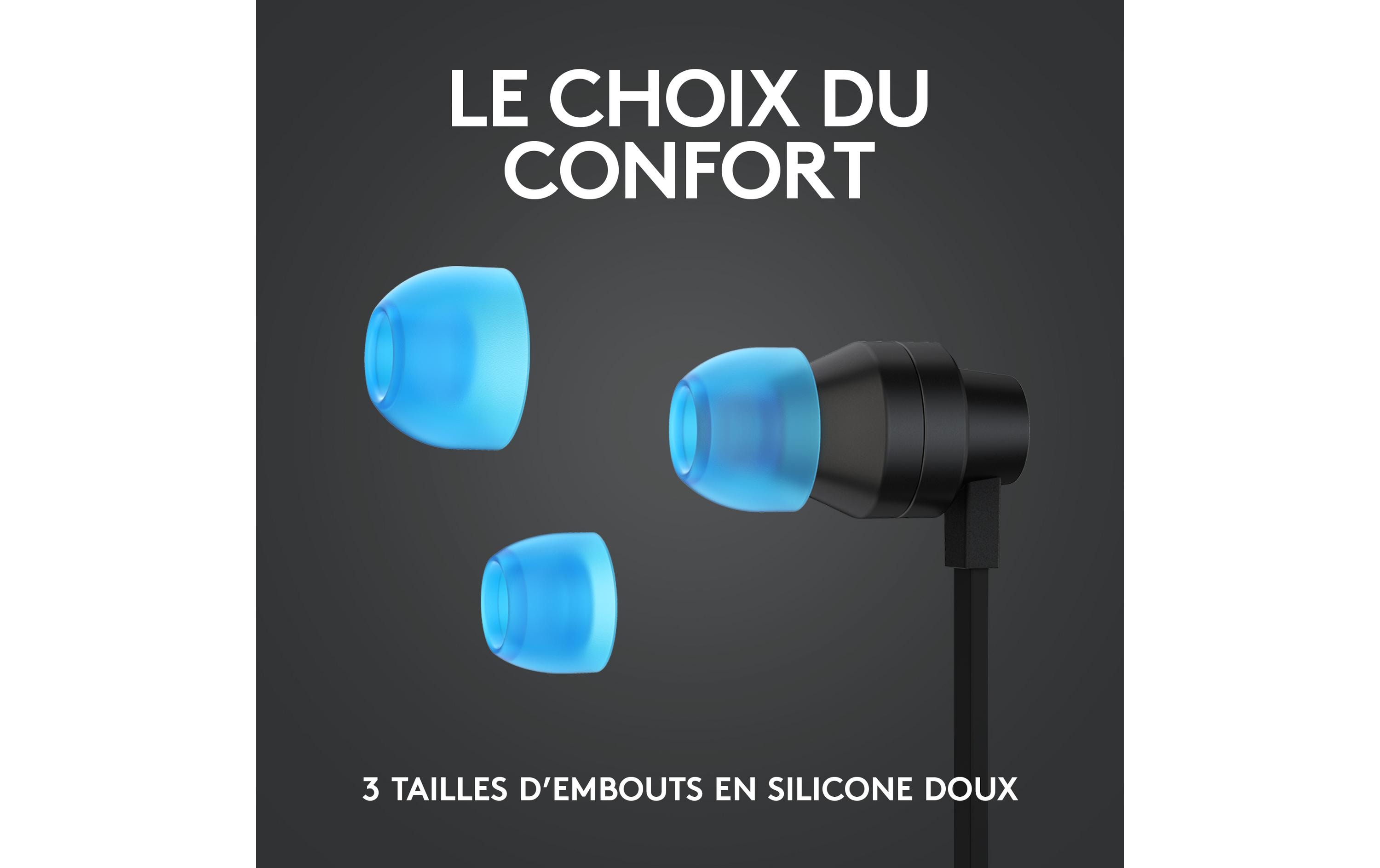 Logitech G G333 Kabelgebundene In-Ear-Gaming-Ohrhörer 3,5 mm USB-C Schwarz