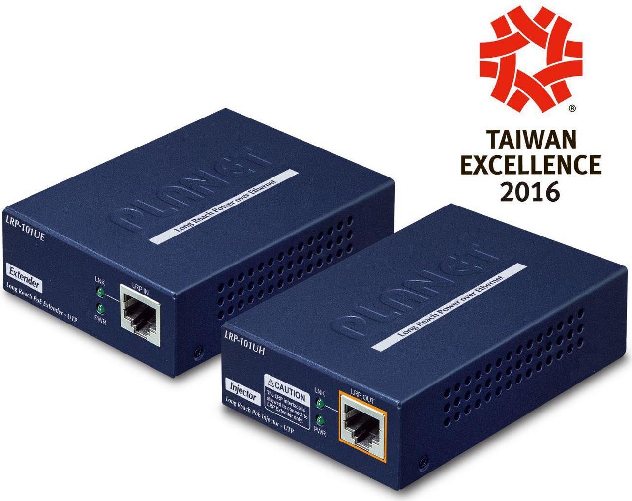 Planet PLANET LRP-101U-KIT Netzwerkextender 100 Mbps Blau