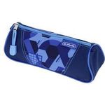 herlitz Schlamper-Etui Dreikant "Blue Goal" aus Polyester, 1 Fach mit Reißverschluss, Dreikantform, - 1 Stück (400205920)