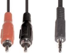 e+p B 113. Anschluss 1: 2 x RCA, Anschluss 2: 3.5mm, Kabellänge: 1,5 m, Produktfarbe: Schwarz (B 113)