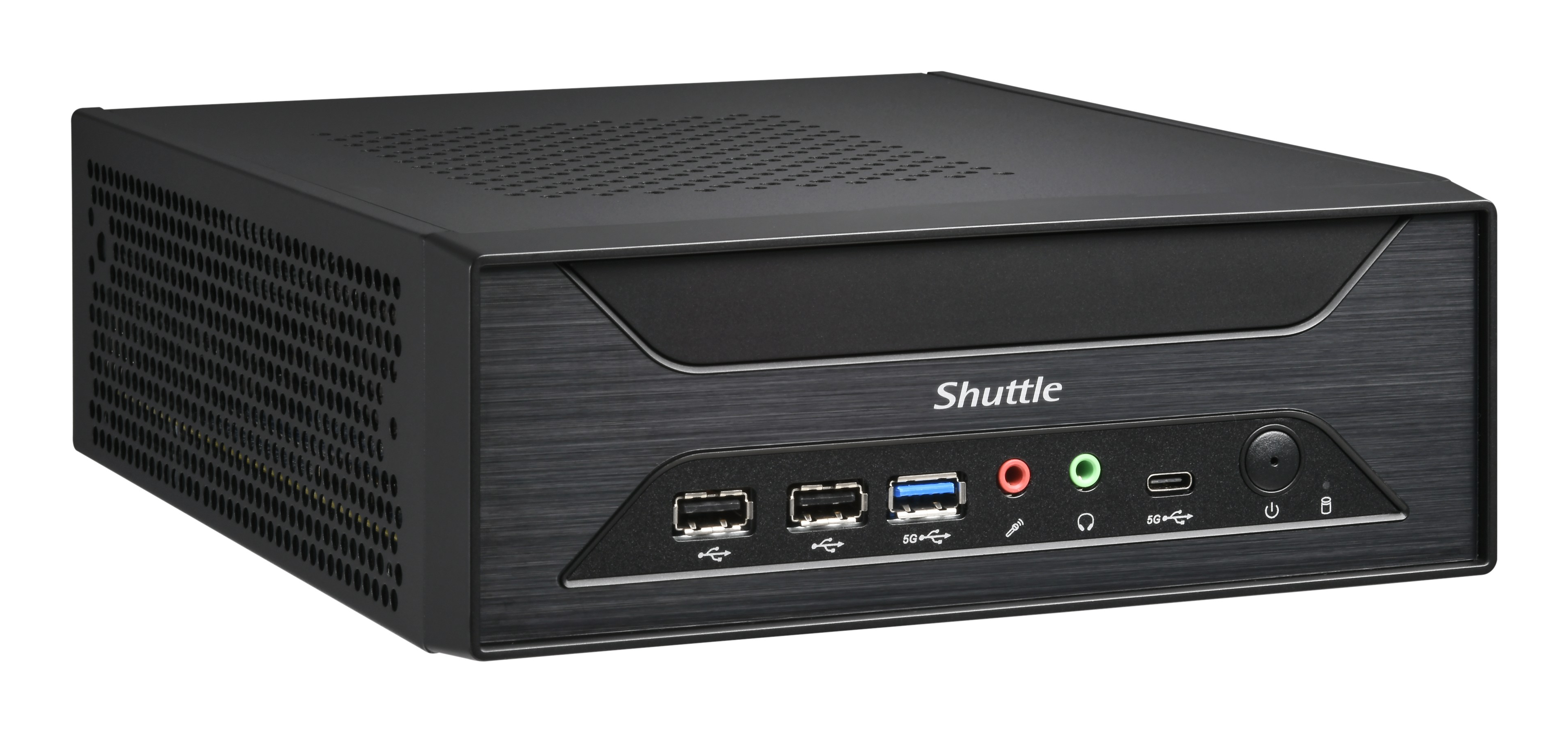 Shuttle XPC slim XH810 Barebone Intel H810 LGA 1851 DDR5 bis 96 GB 3,5L Schwarz