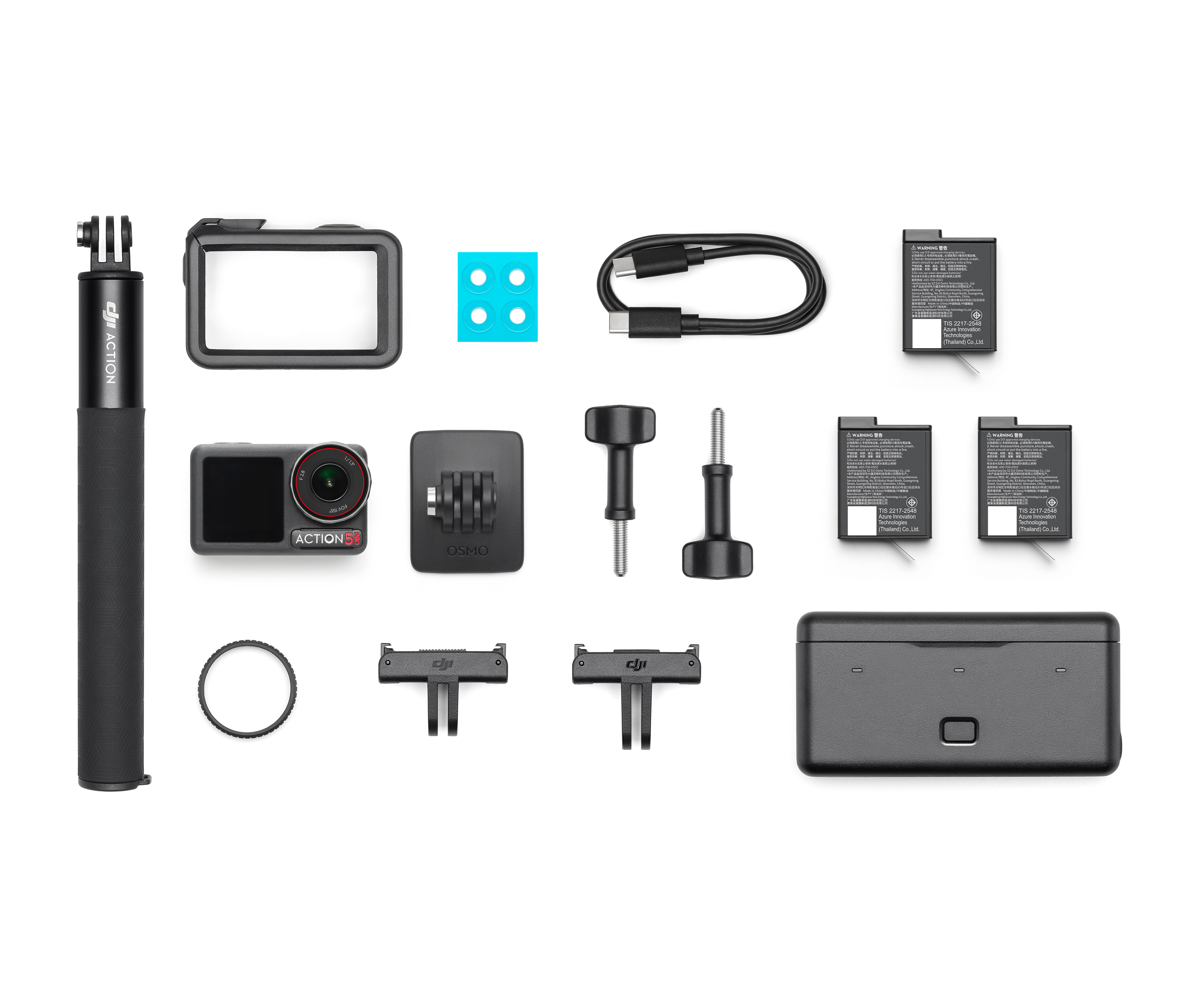 DJI Osmo Action 5 Pro Adventure Combo 1,46" 4K Actioncam Schwarz