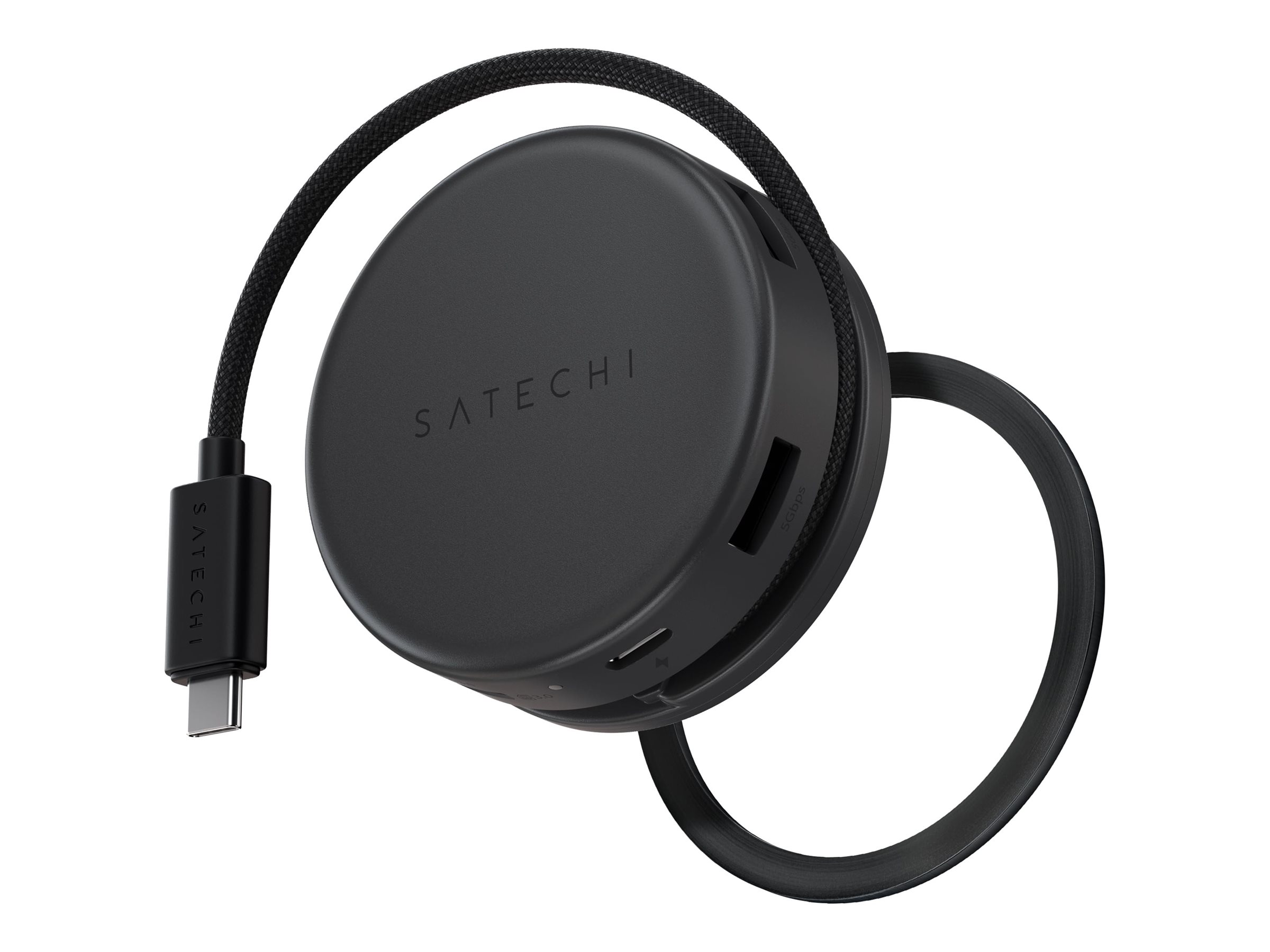 Satechi OntheGo 7-in-1 Multiport Adapter USB-C Dockingstation Schwarz