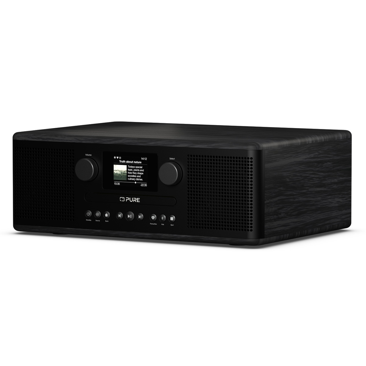Pure Classic C-D6i Internetradio DAB+ FM 2,4" TFT USB 10 W Schwarz