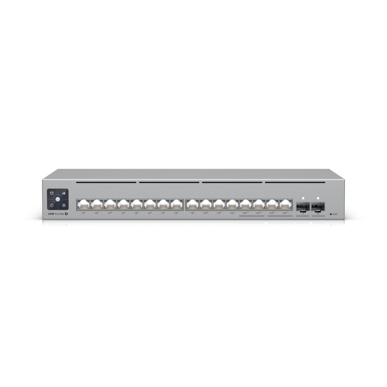 Ubiquiti UniFi Switch Pro Max 16 PoE Managed L3 Switch 16 Ports PoE++ Silber