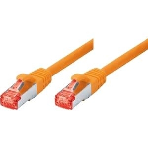 Patchkabel S-STP (PIMF), Cat 6, orange, 1,0 m Patchkabel mit besonders schmalem Knickschutz (71501A)