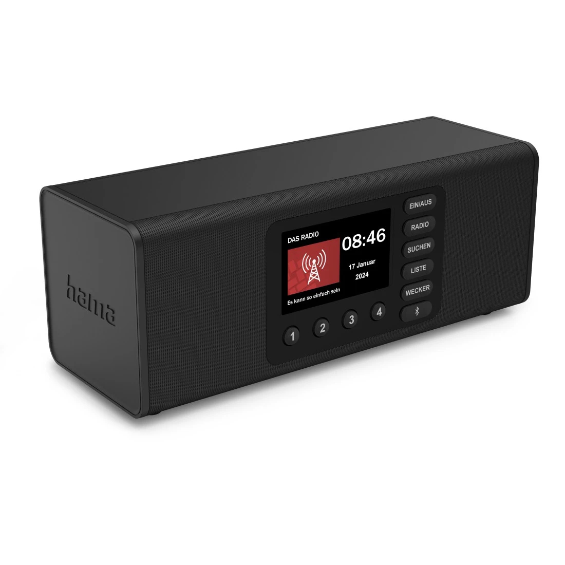 Hama DR2002 Digitalradio DAB/DAB+/FM Bluetooth 10 W Schwarz