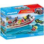 PLAYMOBIL 71464 City Action Feuerwehrboot mit Aqua Scooter (71464)