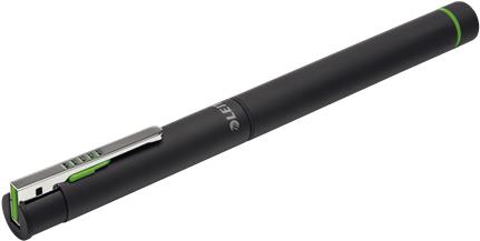 LEITZ Complete Eingabestift Pro 2 schwarz Presenter mit Laserpointer und Kugelschreiber Plug-and-Play fuer Windows und Mac (67380095)