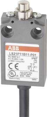 ABB Endschalter 400 V/AC 5 A Stößel tastend LS21P11B11-P01 IP67 1 St. (1SBV016011R3201)