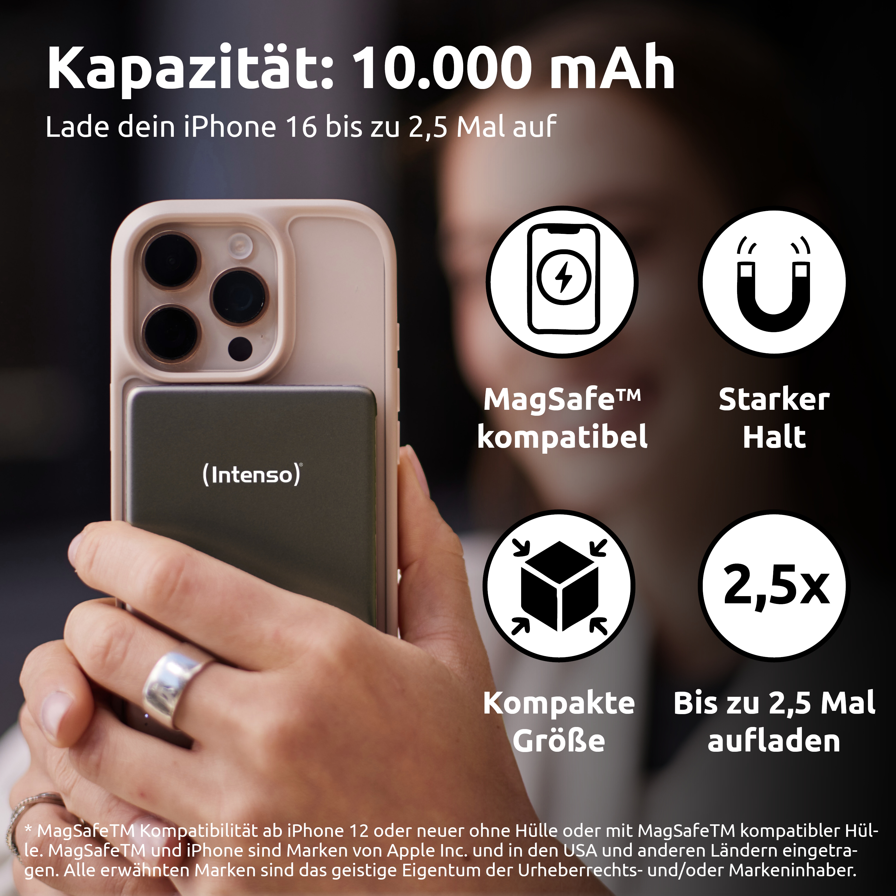 Intenso MW10000 10000 mAh Powerbank Grau
