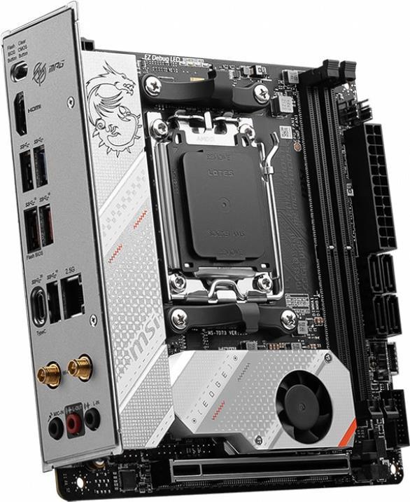 MSI MPG B650I EDGE WIFI Mainboard Mini-ITX AMD B650 Sockel AM5 DDR5 Schwarz