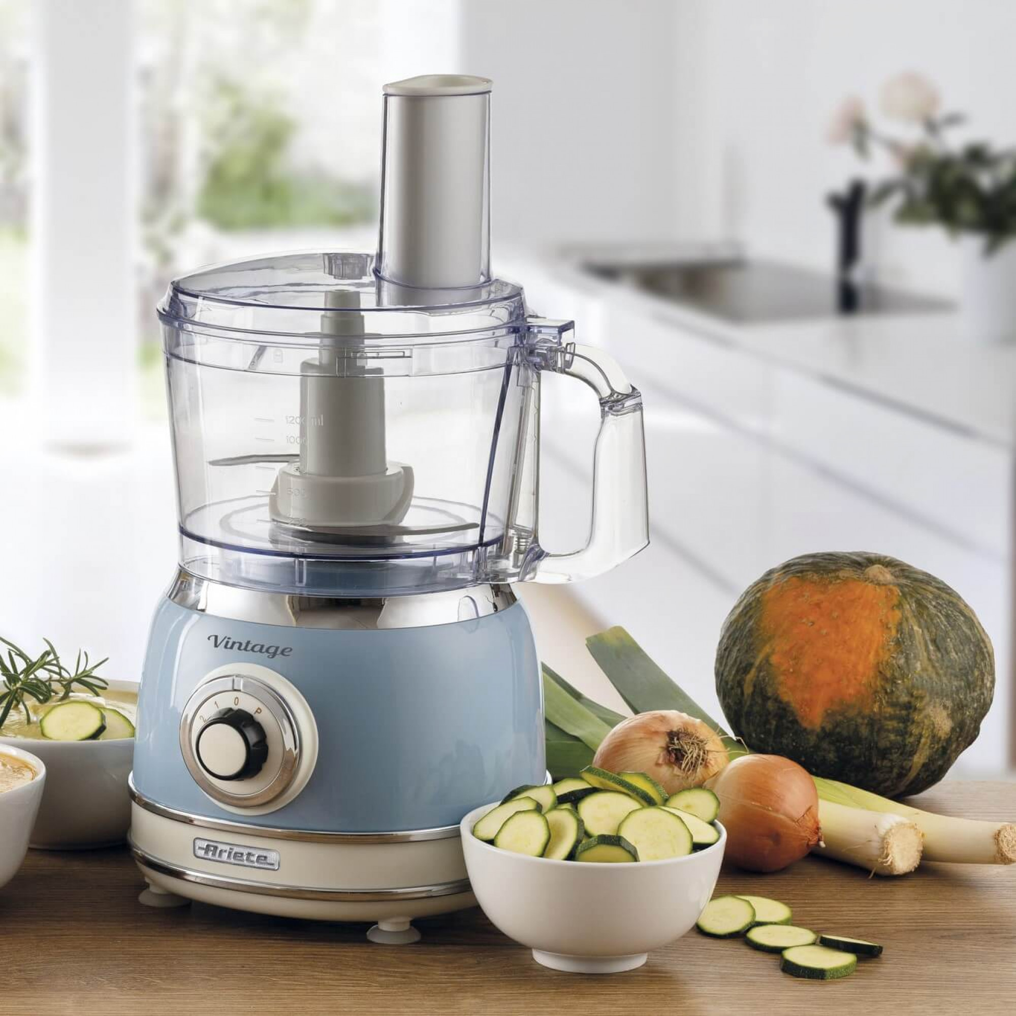 Ariete Vintage Line 1781BL Multifunktions-Küchenmaschine 2,1 l 1000 W Blau