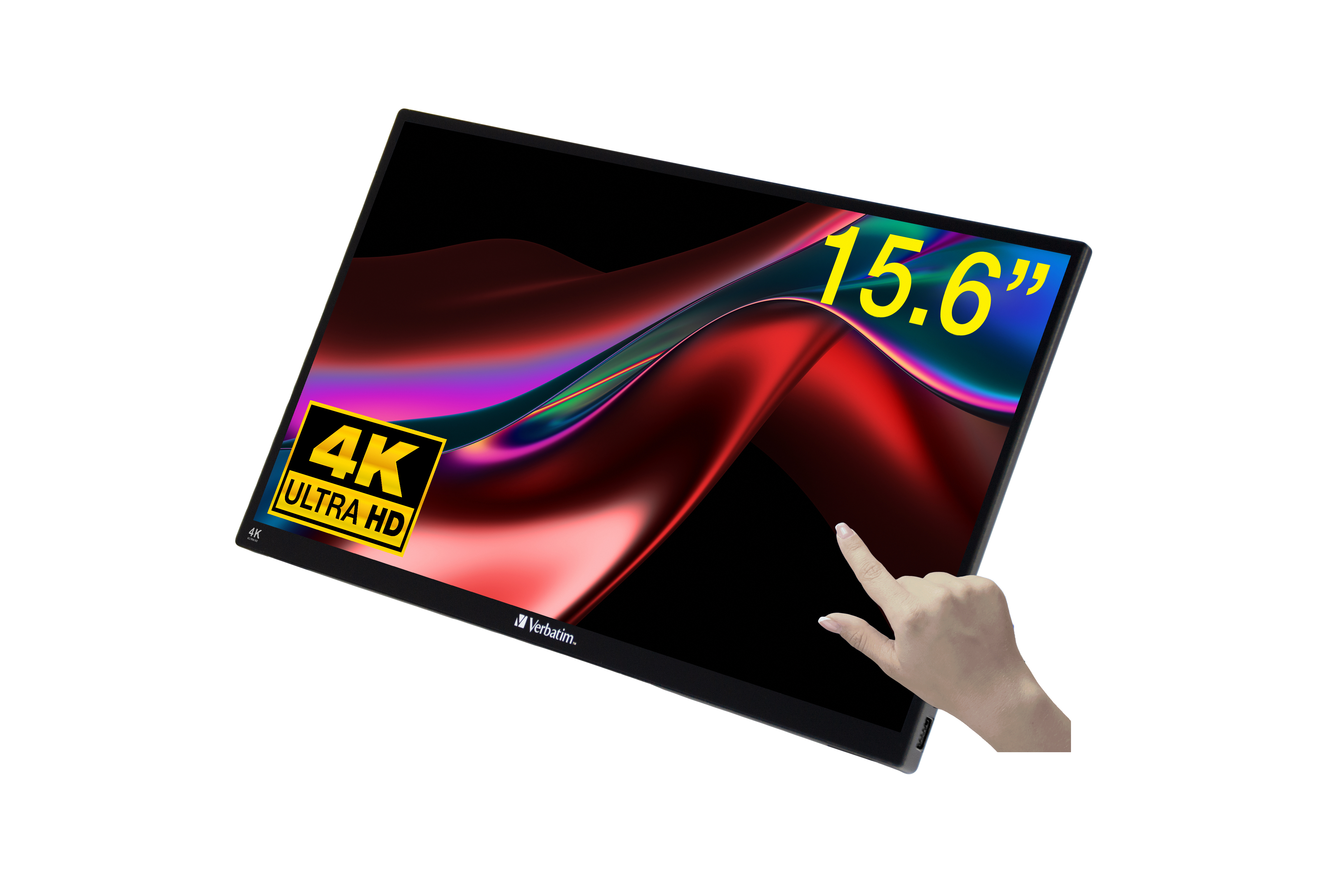 Verbatim 32238 Computerbildschirm 39,6 cm (15.6") 3840 x 2160 Pixel 4K Ultra HD LCD Touchscreen Schwarz (32238)