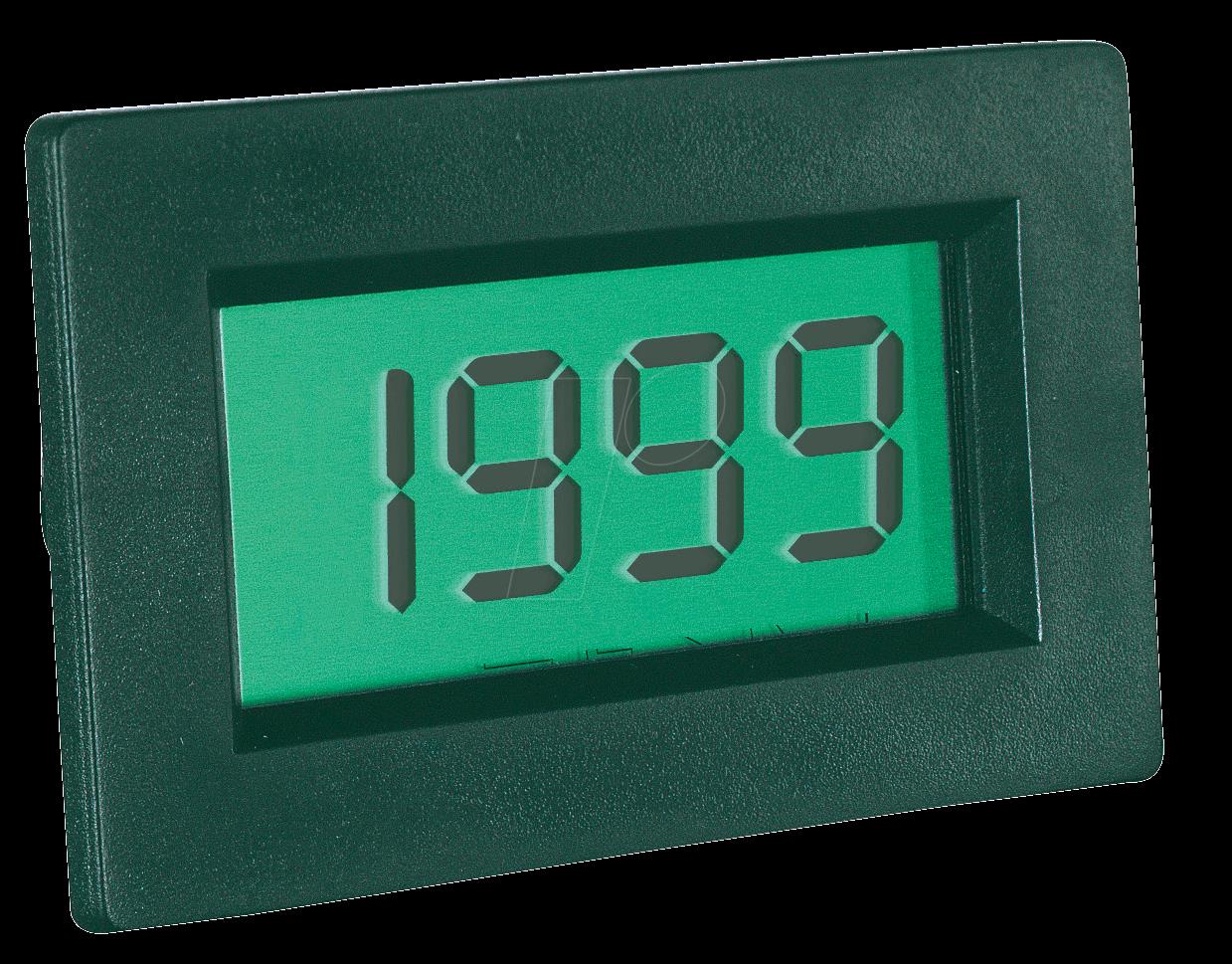 PEAKTECH LDP 135 LCD - LCD-Einbaumodul, 3-1/2 stellig, 13mm, ohne Beleuchtung (LDP-135)