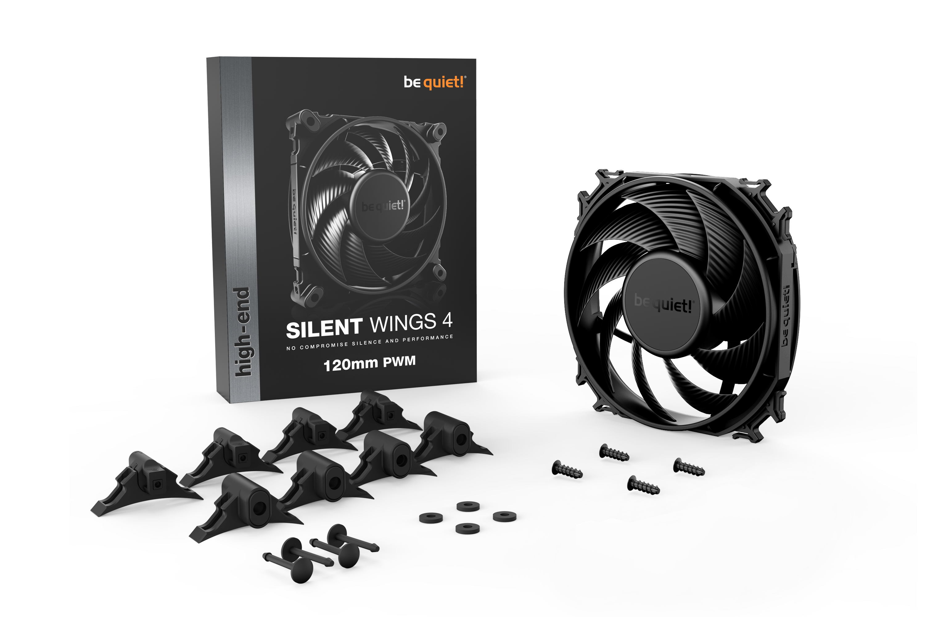 be quiet! Silent Wings 4 120 mm PWM Gehäuselüfter Schwarz
