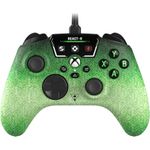 Turtle Beach React-R. Gerätetyp: Gamepad, Gamingplattformen unterstützt: PC, Xbox One, Xbox Series S, Xbox Series X, Gaming-Control Funktionsknöpfe: D-Pad, Menü-Taste, Schaltfläche Teilen, View button. Übertragungstechnik: Kabelgebunden, Geräteschnittstelle: USB, USB-Stecker: USB Typ-A, USB Typ-C. Produktfarbe: Schwarz, Grün, Kabellänge: 2,5 m. Energiequelle: Kabel. Breite: 1555 mm, Tiefe: 110 mm, Höhe: 63 mm (00221530)
