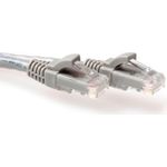 ACT Grey 10 meter LSZH U/UTP CAT6A patch cable with RJ45 connectors. Cat6a u/utp lszh grey 10.00m (IB1110)