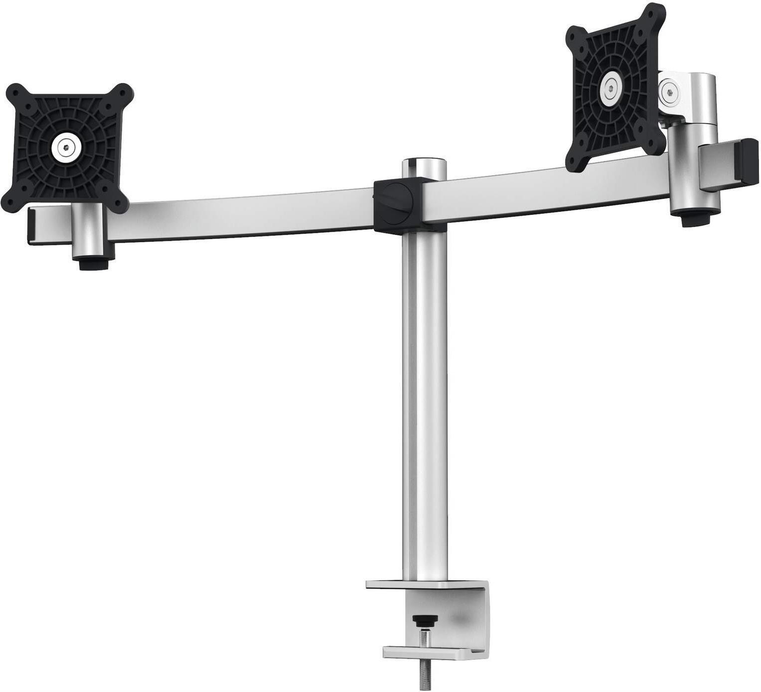 DURABLE Monitorhalterung 508523 für 2 Monitore 21"–27" Tischklemme Silber