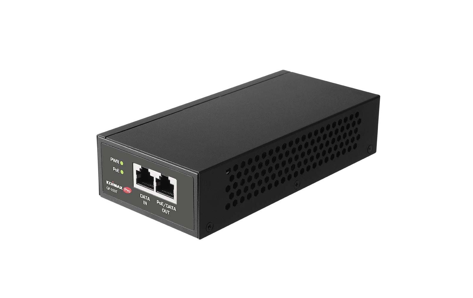Edimax Pro GP-103IT Gigabit PoE++ Injector 90 W Schwarz