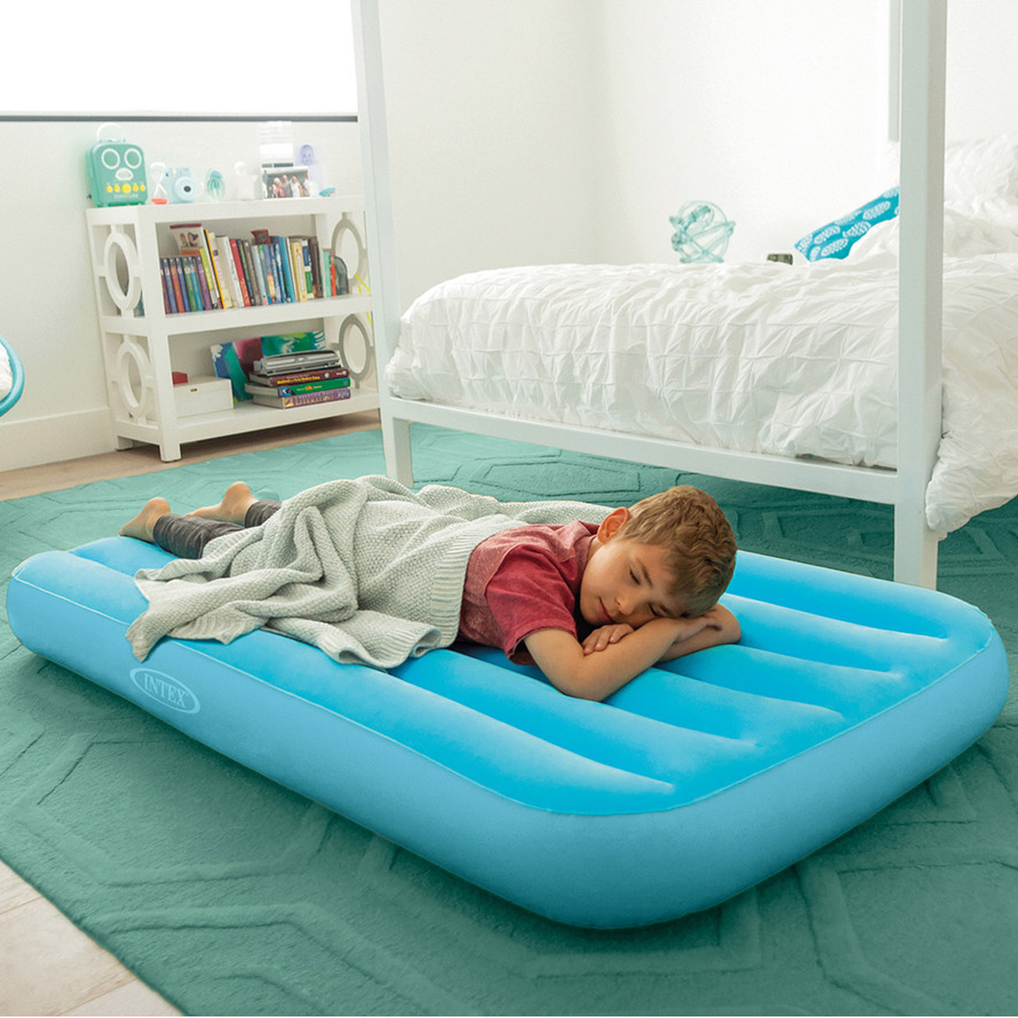 Intex Cozy Kidz 66803NP Luftmatratze 157 x 88 x 18 cm Blau,Gelb