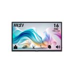MSI PRO MP165DE E6 Mobiler Monitor 40,6 cm (16") - Full HD, IPS, 4mx, 60Hz, HDMI, Adaptive-Sync [Energieklasse E] (9S6-3PE50M-002)