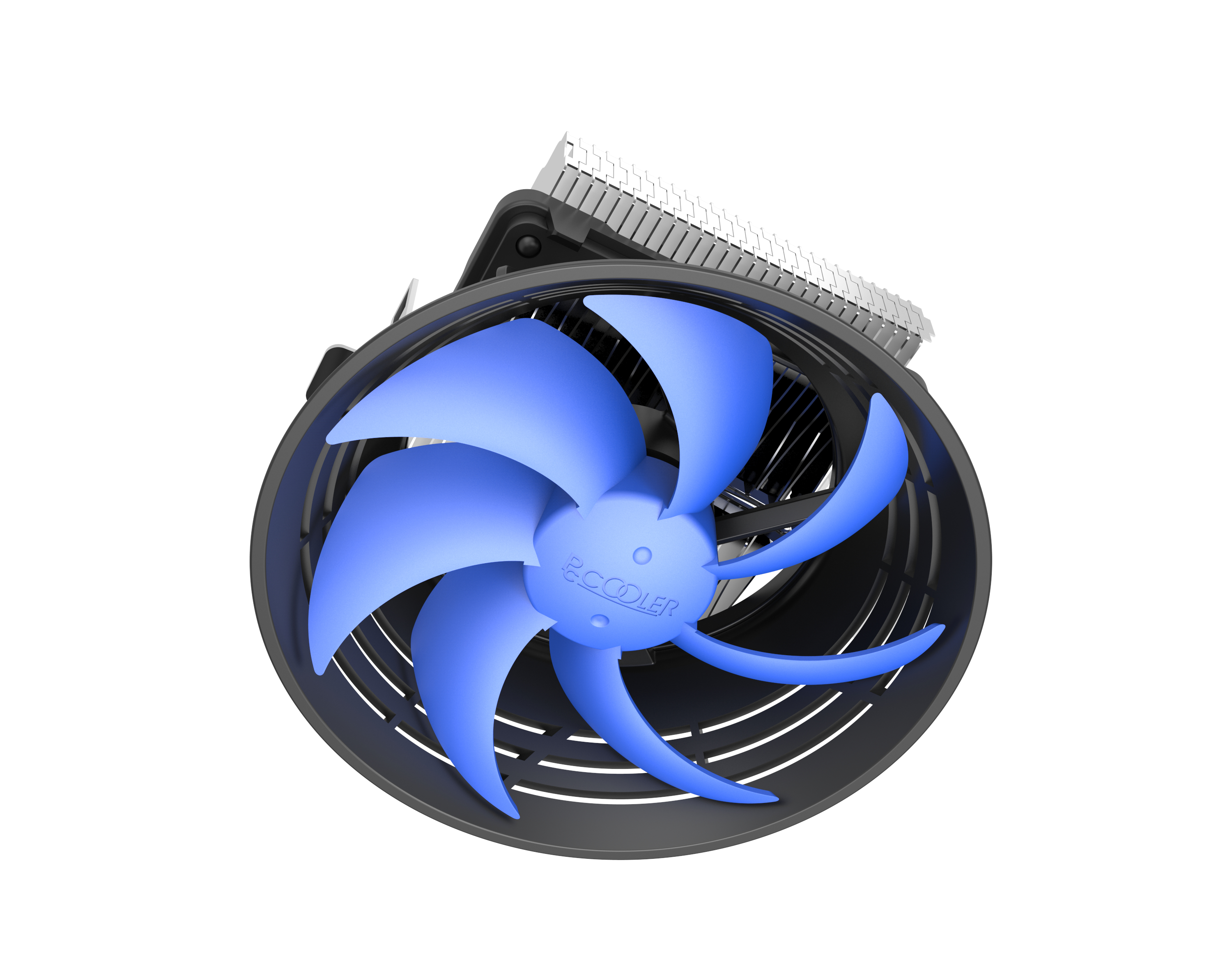 PCCOOLER Q100M V2 CPU-Kühler 10 cm 75W TDP Blau