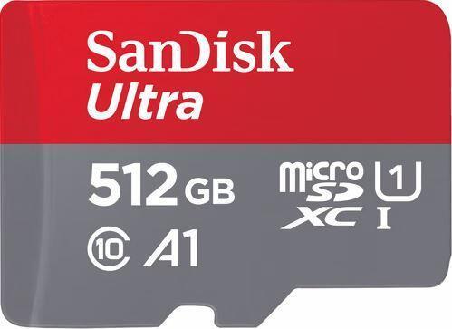 SanDisk Ultra Flash-Speicherkarte (microSDXC-an-SD-Adapter inbegriffen) (SDSQUAC-512G-GN6MA)