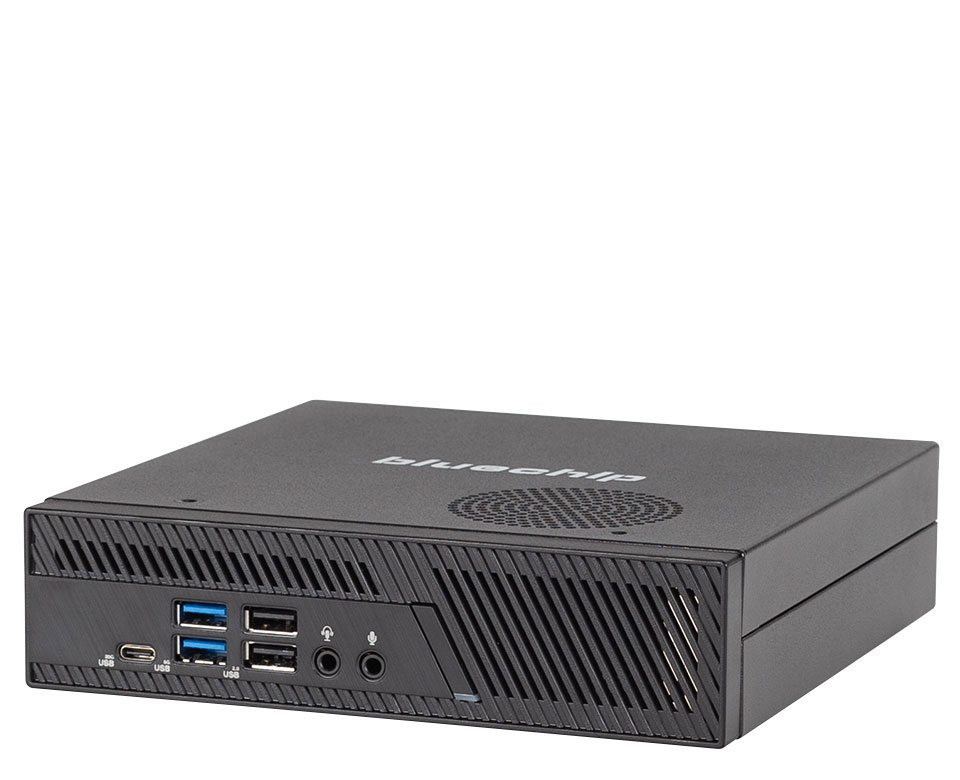 bluechip BUSINESSline S3137 Mini-PC, Intel Core i3-14100, 8 GB RAM, 500 GB SSD, Windows 11 Pro, Schwarz