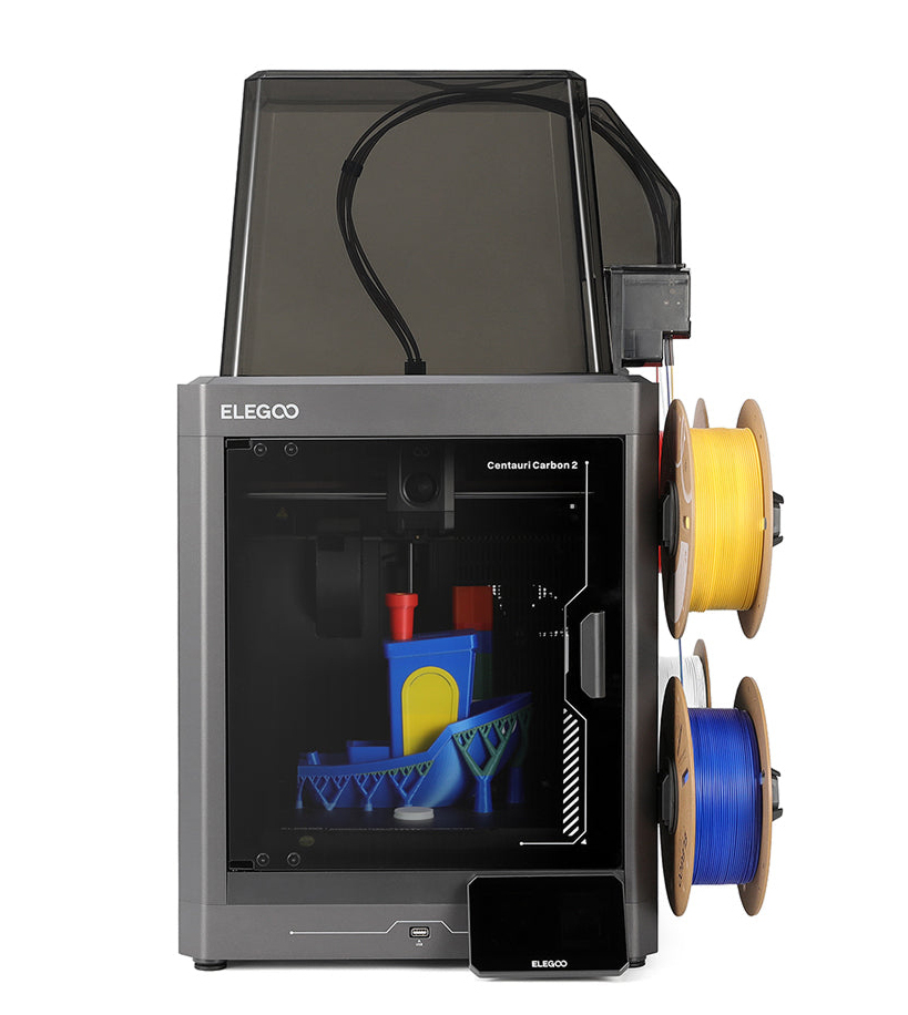 ELEGOO Centauri Carbon 2 Combo FDM 3D-Drucker 256×256×256 mm 500 mm/s WLAN Grau
