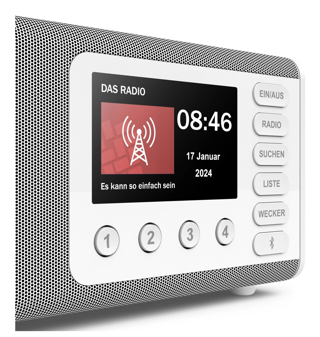 Hama Digitalradio DR1001 DAB/DAB+/FM Bluetooth 5 W Weiß