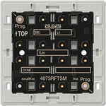 JUNG 4073 RF TSM. Energiequelle: Batterie/Akku, Gleichstrom, Kompatible Batteriegrößen: CR2450N. Produktfarbe: Grau (4073RFTSM)